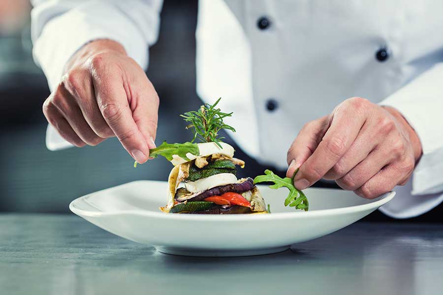 Brisbane event - chef plating
