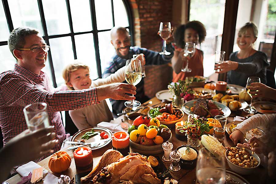 Thanksgiving Family Dinner Table