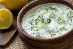 Tzatziki - dish with dill