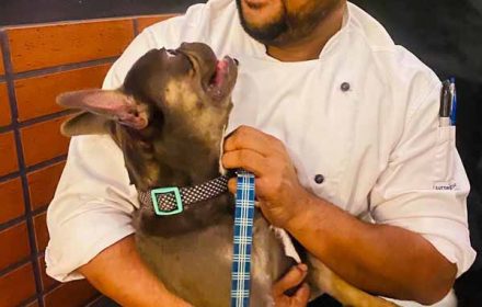 Chef Mani Bharat Profile with his dog