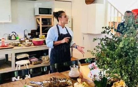 Sydney Private Chef Valeria Boselli presenting her creations at a Vegan Brunch event in Surry Hills