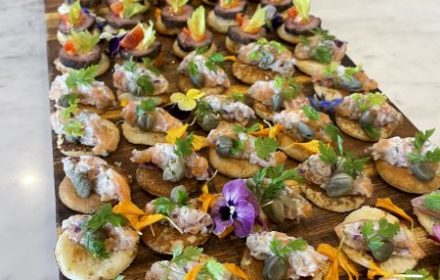 Chef Brian Lemos extra large canape platter selection