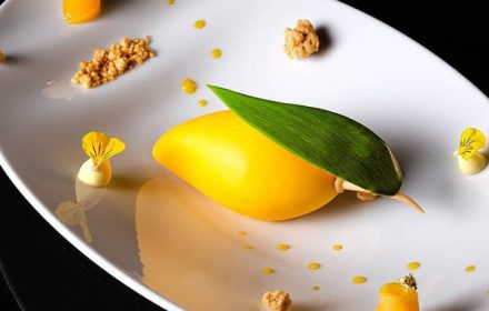 Chef Clement Bazin La Mangue sur Assiette Dessert Dish