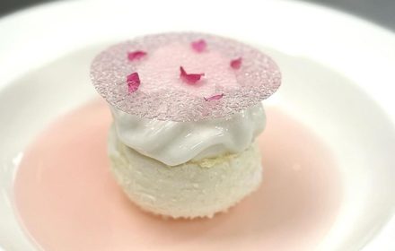 Chef Clement Bazin Champagne Blossom Dessert from Park Hyatt Sydney