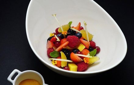 Chef Clement Bazin Fruits Salad Dish