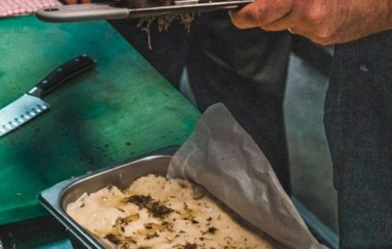 Chef Kirk Frawley Plating Black Truffle