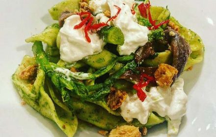 Luca Giotto Barchette Pasta, Cime Di Rapa, Burrata, Cantabrian Anchovies, Crushed Taralli