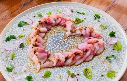 Chef Sarawut Chaiyadech South Australia King Fish with Fasion Fruit Dressings