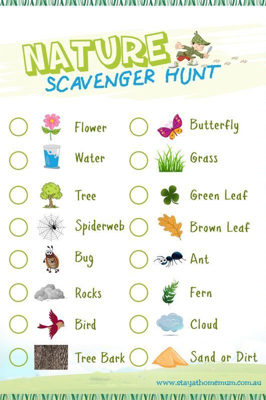 Nature scavenger hunt