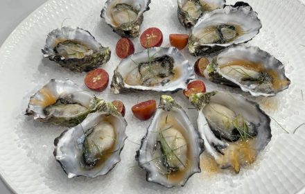 Chef Josh Pentreath Coffin Bay Oyster, finger lime dressing 2