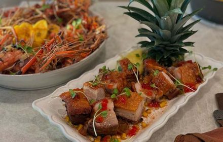 Chef Rossana Valenzano Crispy Pork Belly With A Tropical Twist With Fresh Seafood