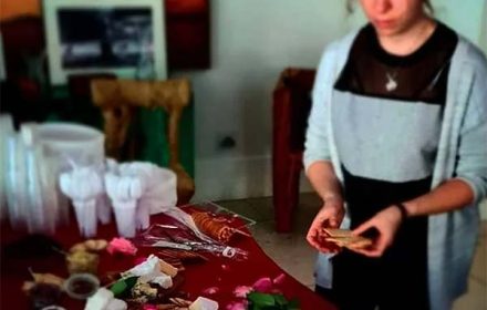 Chef Rossana Valenzano Plating In A Private Dinner