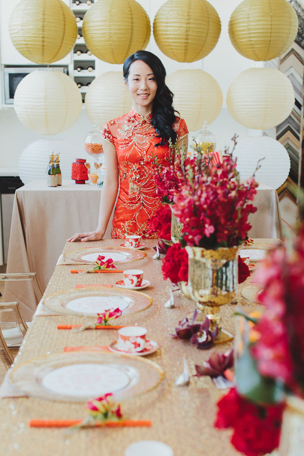 lunar new year dining table decoration