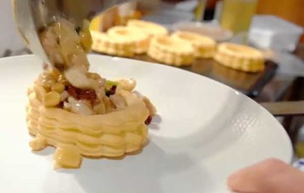 Chef Yi Chun Chen Plating In Private Dining