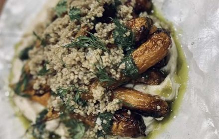 Chef Justin Horne Roast Harissa Carrot With Kodo Millet