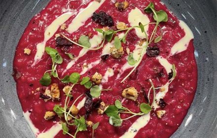 Chef Justin Horne Winter Beetroot Risotto