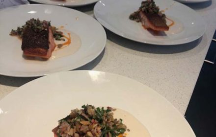 Chef Patrick Warcholak Salmon Private Dinner Dish