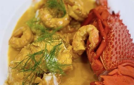 Chef Paul Hickey Prawns Dish With Lobster