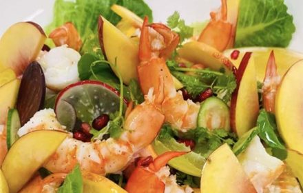 Chef Paul Hickey Prawns Salad Dish
