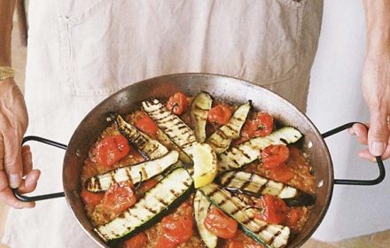 Chef Claudia Lavender Paella Huertana