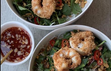 Chef Jordan McLeod Thai Prawns Dish