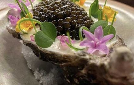 Chef Pete Hilcke Caviar Oyster Dish