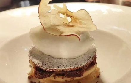 Chef Christian Greco Apple, Vanila, And White Chocolate Dessert