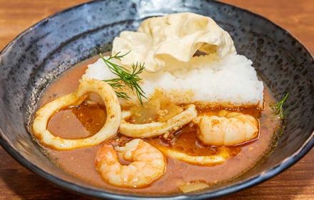Chef Rahul Kirtikar Calamari Kitchen Shellfish Broth