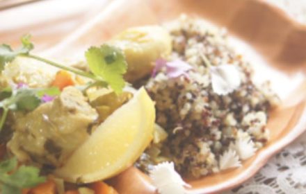 Chef Sachiko Marchand Japanese Rice Dish With Salad