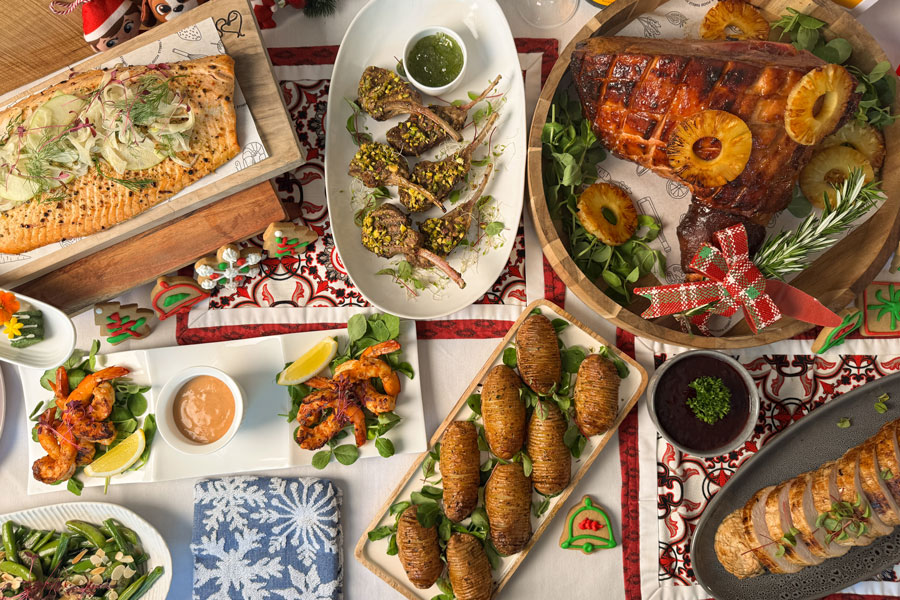 Christmas shared plates