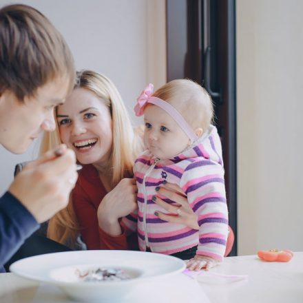 romantic dinner with a newborn at home