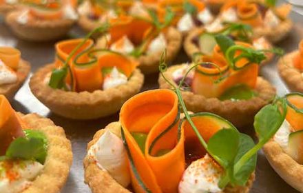 Chef Giuseppe Palminteri Vegetarian canapes