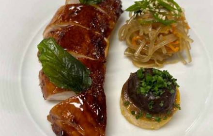Chef Alexandra Mullinaux chicken and japchae