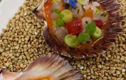 Chef Alexandra Mullinaux scallops