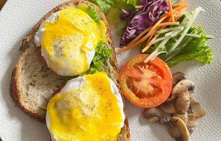 Chef Sebastiano Perucchietti Eggs Benedict Dish