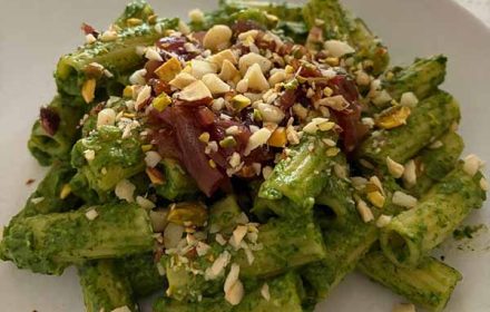 Chef Sebastiano Perucchietti Green Pasta Dish