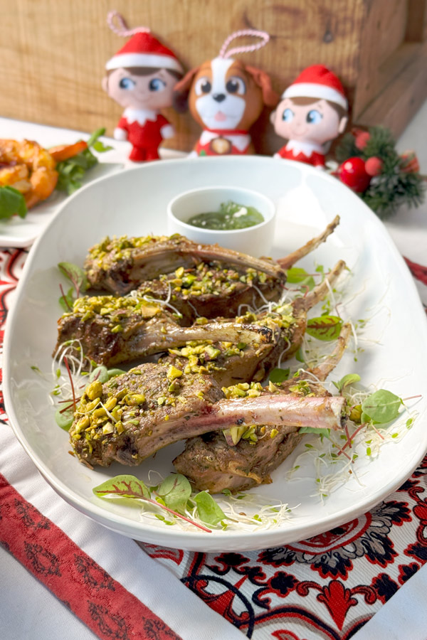 grass fed lamb cutlet symmetrical shot