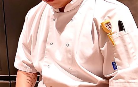 A profile photo of Chef Jay Park cutting during a private event