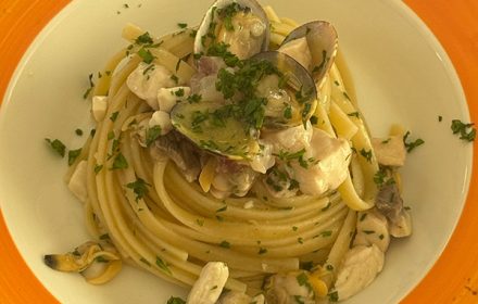 Chef Raffaele Pelligra Seafood Pasta Dish